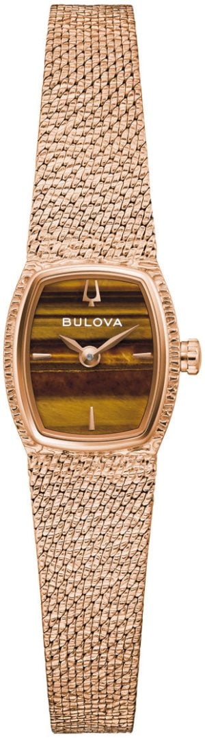 Bulova Damklocka 97L185 Goddess Brun/Roséguldstonat stål