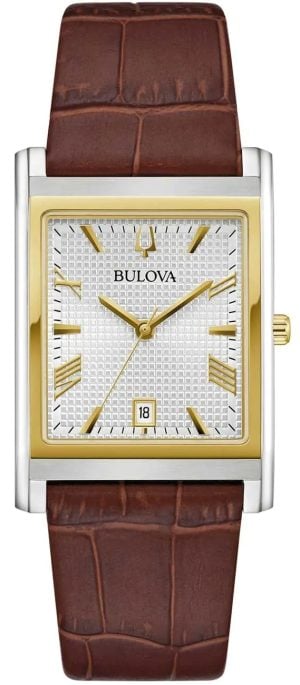 Bulova 98B430 Sutton Silverfärgad/Läder Ø29 mm
