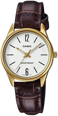 Casio Damklocka LTP-V005GL-7BUDF Classic Vit/Läder Ø28 mm