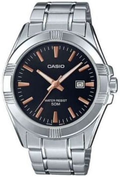 Casio Herrklocka MTP-1308D-1A2 Enticer Svart/Stål Ø48.9 mm