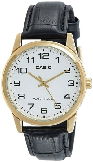 Casio Herrklocka MTP-V001GL-7BUDF Enticer Vit/Läder Ø42 mm