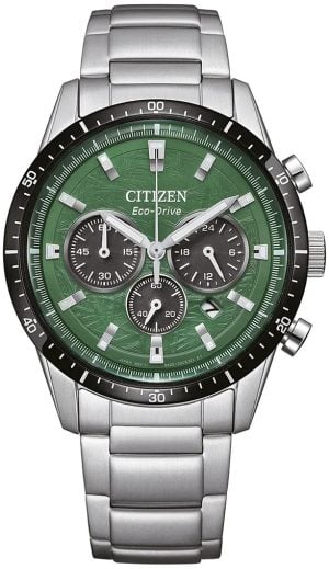 Citizen CA4624-56X Chrono Grön/Stål Ø39 mm