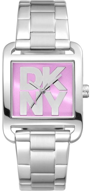 DKNY Damklocka DK1L001M0035 City Maxi Rosa/Stål 37x29 mm