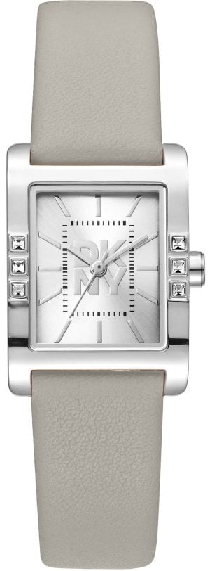 DKNY Damklocka DK1L008L0015 Westside Glitz Silverfärgad/Läder 30x22
