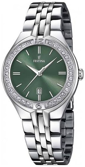 Festina Damklocka F16867-7 Mademoiselle Grön/Stål Ø32.5 mm