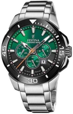 Festina Herrklocka F20641-B Chrono Bike Flerfärgad/Stål Ø47 mm