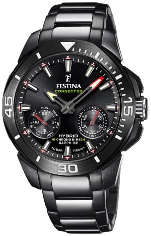 Festina Herrklocka F20648-1 Chrono Bike Svart/Stål Ø47 mm