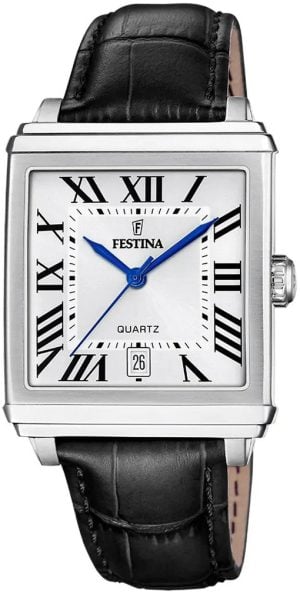 Festina Herrklocka F20681-1 Classic Silverfärgad/Läder