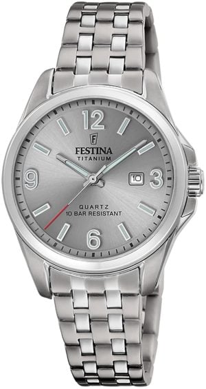 Festina Damklocka F20697-2 Titanium Grå/Titan Ø31 mm