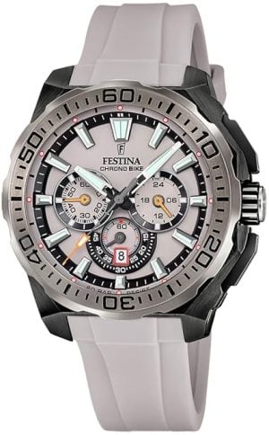 Festina Herrklocka F20726-1 Chrono Bike Grå/Gummi Ø45.5 mm