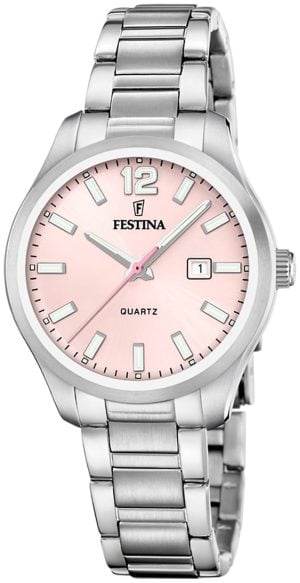 Festina Damklocka F20737-2 Classic Rosa/Stål Ø34 mm