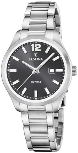 Festina Damklocka F20737-5 Classic Svart/Stål Ø34 mm