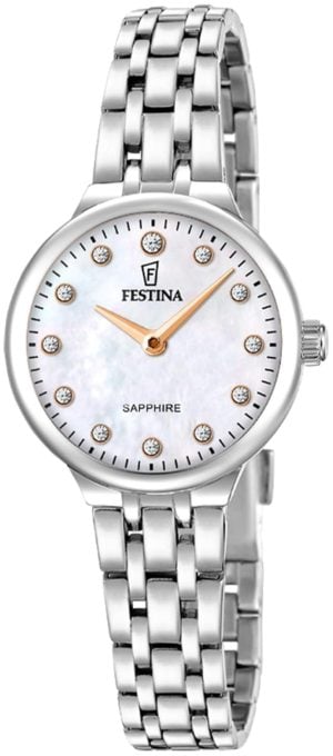 Festina Damklocka F20744-1 Mademoiselle Vit/Stål Ø26 mm