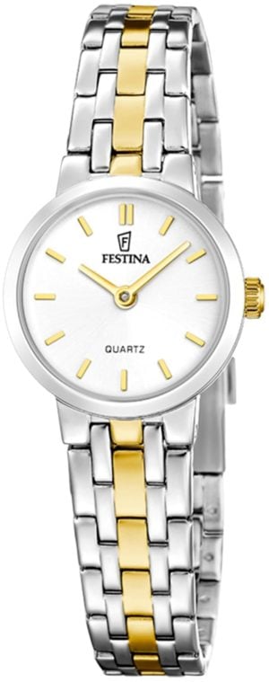 Festina Damklocka F20747-1 Mademoiselle Vit/Gulguldtonat stål Ø23 mm