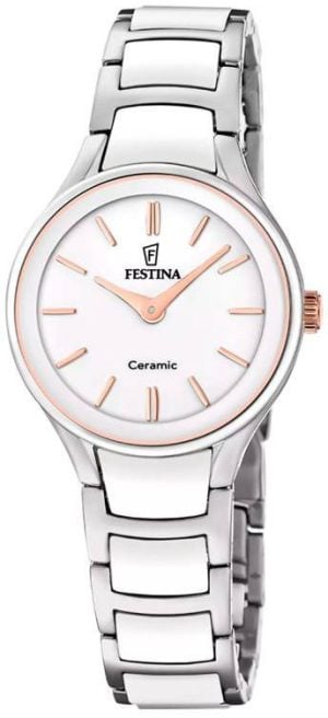 Festina Damklocka F20752-1 Ceramic Vit/Keramik Ø30.5 mm