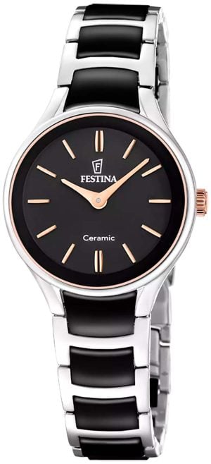Festina Damklocka F20752-7 Ceramic Svart/Keramik Ø30.5 mm