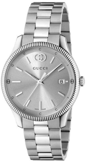 Gucci YA1264232 G-Timeless Silverfärgad/Stål Ø38 mm