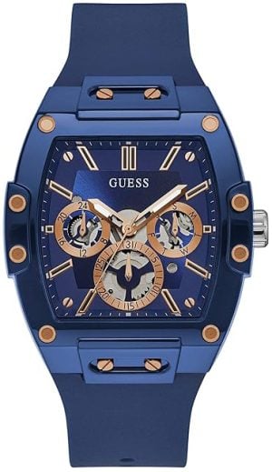 Guess Herrklocka GW0203G7 Phoenix Blå/Gummi