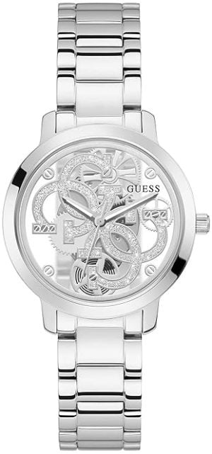 Guess Damklocka GW0300L1 Quattro Clear Silverfärgad/Stål Ø37 mm