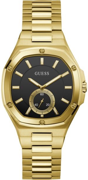 Guess Damklocka GW0310L2 Svart/Gulguldtonat stål Ø40 mm