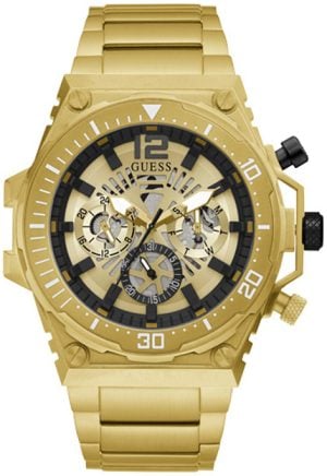 Guess Herrklocka GW0324G2 Classic Guldtonad/Gulguldtonat stål Ø48 mm
