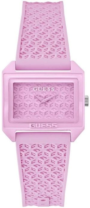 Guess Damklocka GW0677L2 Classic Rosa/Gummi