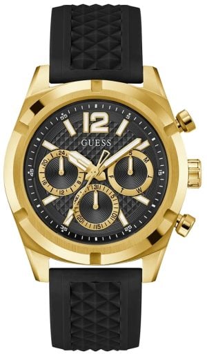 Guess Herrklocka GW0729G2 Resistance Svart/Gummi Ø44 mm