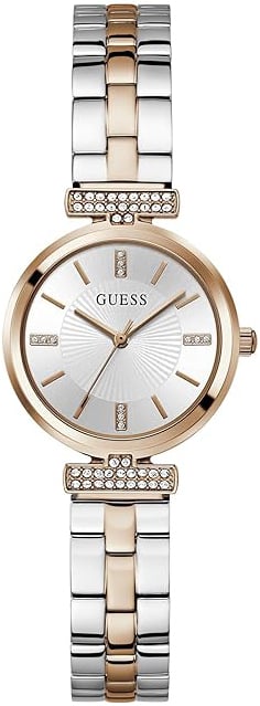 Guess Damklocka GW0762L4 Array Silverfärgad/Roséguldstonat stål