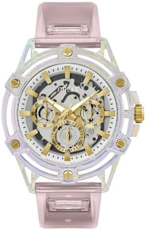 Guess Herrklocka GW0806G4 Trend Skelettskuren/Resinplast Ø48 mm