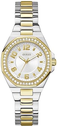 Guess Damklocka GW0877L5 Contessa Silverfärgad/Gulguldtonat stål