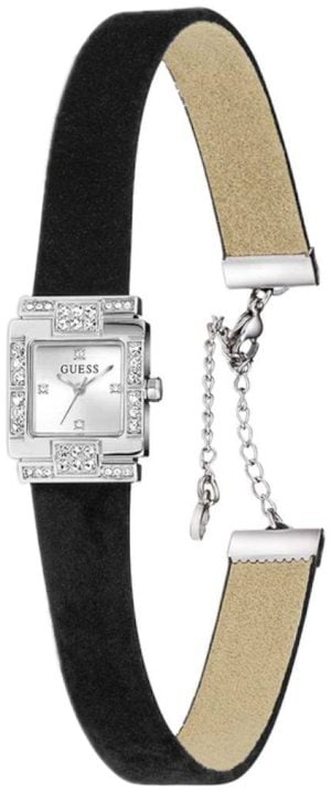 Guess Damklocka GW0947L1 Taylor Silverfärgad/Läder