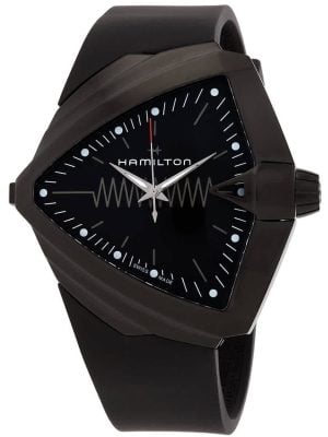 Hamilton Herrklocka H24604330 Ventura Svart/Gummi