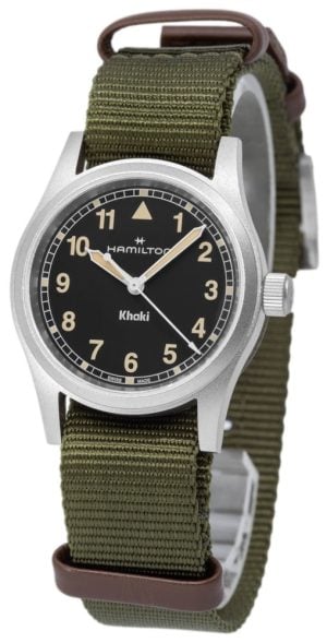 Hamilton Damklocka H69301930 Khaki Field Svart/Textil Ø33 mm