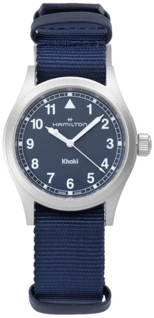 Hamilton H69401940 Khaki Field Blå/Läder Ø38 mm