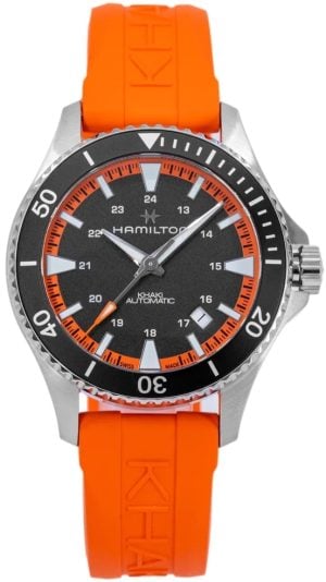 Hamilton H82395331 Khaki Navy Scuba Auto Svart/Gummi Ø40 mm
