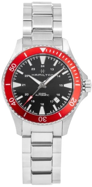 Hamilton Herrklocka H82405130 Khaki Navy Scuba Svart/Stål Ø40 mm