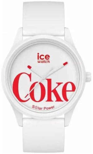 Ice Watch 018513 Coca Cola Vit/Gummi Ø40 mm