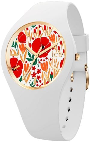 Ice Watch Damklocka 020512 Ice Flower Vit/Gummi Ø34 mm