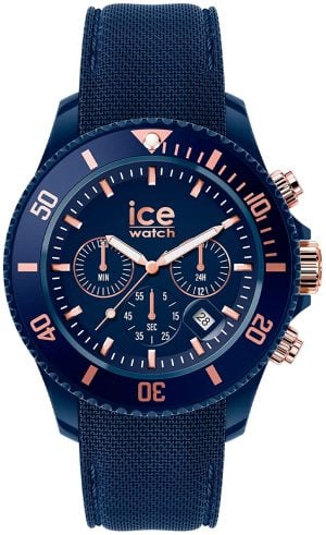 Ice Watch Herrklocka 020621 Ice Chrono Blå/Gummi Ø44 mm