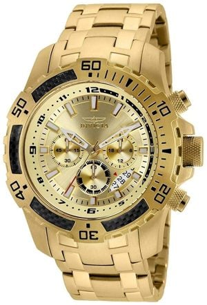Invicta Herrklocka 24860 Pro Diver Gulguldstonad/Gulguldtonat stål