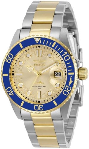 Invicta Damklocka 30482 Pro Diver Guld/Gulguldtonat stål Ø38 mm