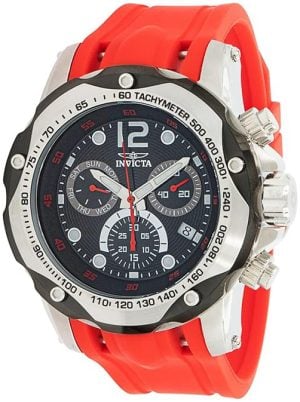 Invicta Herrklocka 33934 Speedway Svart/Gummi Ø51 mm