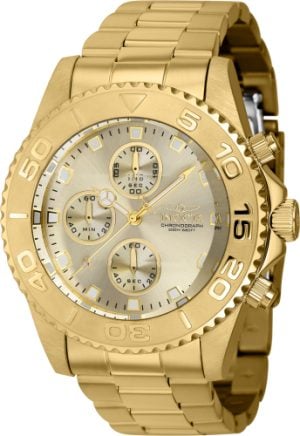 Invicta Herrklocka 43410 Pro Diver Guld/Gulguldtonat stål Ø43.5 mm