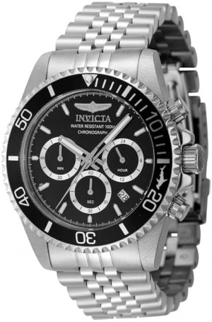 Invicta Herrklocka 48381 Pro Diver Svart/Stål Ø43 mm
