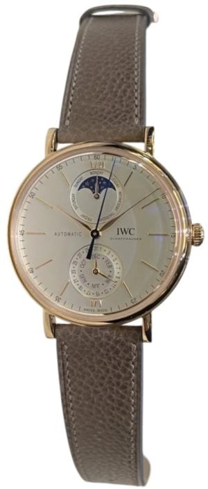 IWC Herrklocka IW359002 Portofino Vit/Läder Ø41 mm