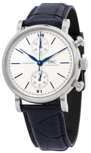 IWC Herrklocka IW391407 Portofino Vit/Läder Ø39 mm