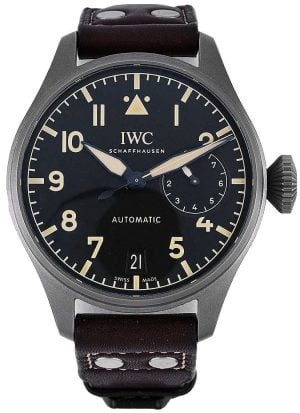 IWC Herrklocka IW501004 Pilots Svart/Läder Ø46.2 mm