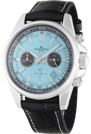 Jacques Lemans Herrklocka 1-2117R Liverpool Blå/Läder Ø44 mm