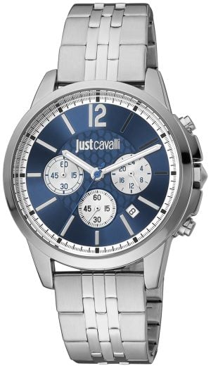 Just Cavalli Herrklocka JC1G175M0265 Classic Blå/Stål Ø42 mm