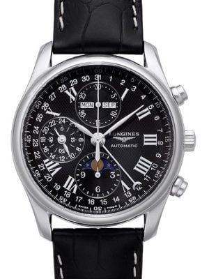 Longines Herrklocka L2.673.4.51.7 Master Svart/Läder Ø40 mm